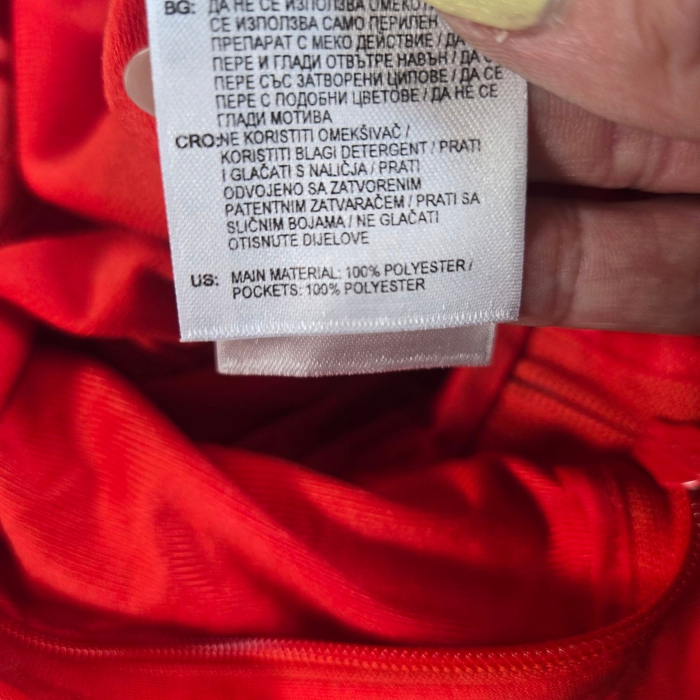 NWOT Adidas Red Athletic Dress Sz 4-5yrs - Picture 5 of 6